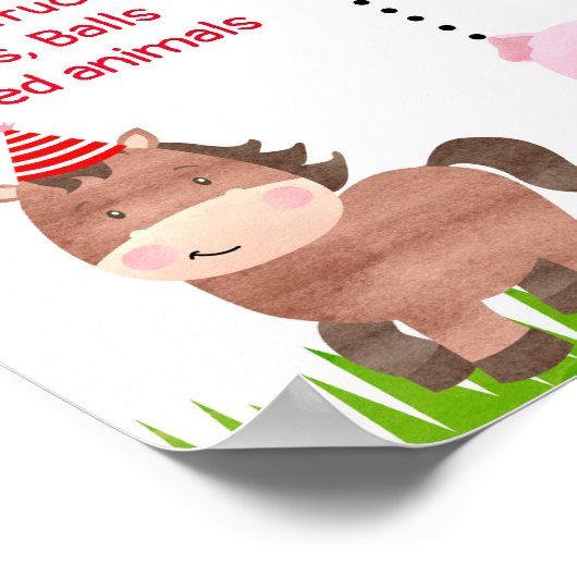 Landbouwhuisdieren van de Barnyard Poster (Hoek)