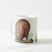  landbouwhuisdieren, varken dat tijdens de dalperi koffiemok (Voorkant links)