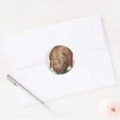landbouwhuisdieren, varken dat tijdens de dalperi ronde sticker (Envelop)