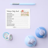 Landbouwhuisdieren wensen een Baby shower kaart (Enkel)