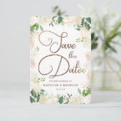 Landbouwhuisvesting, vers Rustisch Waterverf Save The Date (Staand voorkant)