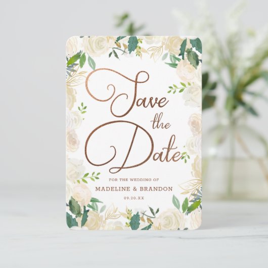 Landbouwhuisvesting, vers Rustisch Waterverf Save The Date (Staand voorkant)