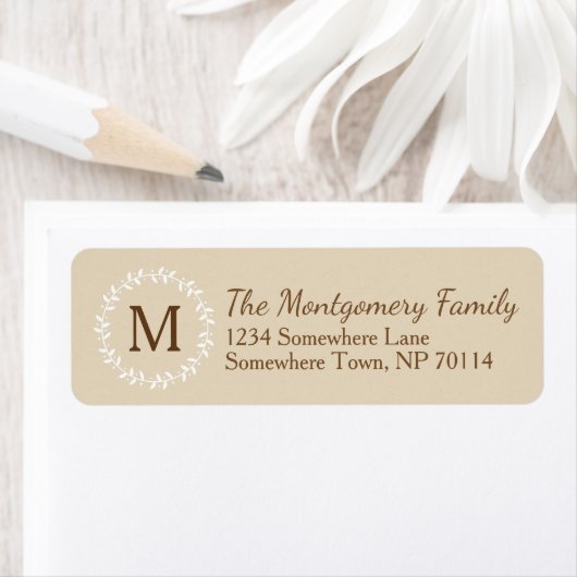 Landbouwhuisvesting — Wreater & Initiaal Letter Etiket (Insitu)