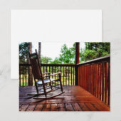 Landbouwhuisvoorzitter op Porch Briefkaart (Voorkant / Achterkant)