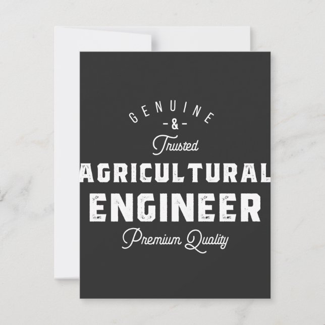 Landbouwingenieur, cool, ingenieur, engineering (Voorkant)