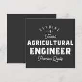 Landbouwingenieur, cool, ingenieur, engineering kaart (Voorkant / Achterkant)