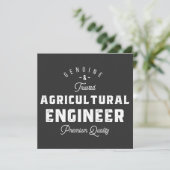 Landbouwingenieur, cool, ingenieur, engineering kaart (Staand voorkant)