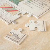  landbouwkaart van Alabama (1882) Legpuzzel (Zijkant)