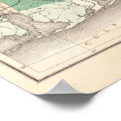  landbouwkaart van Alabama (1882) Poster (Hoek)