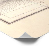  landbouwkaart van Alabama (1882) Poster (Hoek)