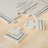  landbouwkaart van de wereld (1865) legpuzzel (Zijkant)