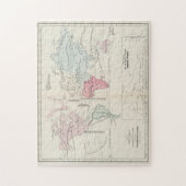  landbouwkaart van de wereld (1865) legpuzzel (Verticaal)
