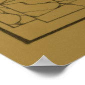  landbouwkaart van Georgië (1915) - Tan Poster (Hoek)