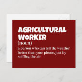 Landbouwkundig Briefkaart - Definitie van landarbe (Voorkant / Achterkant)