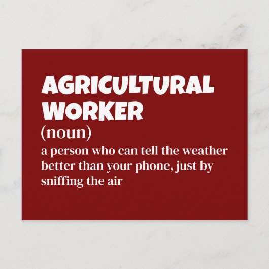 Landbouwkundig Briefkaart - Definitie van landarbe (Voorkant)