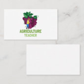 Landbouwleraar | AG-leraar | Paarse druiven Visitekaartje (Voorkant / Achterkant)