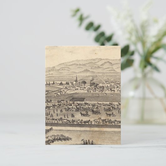 Landbouwmaatschappij Sonoma en Marin District Briefkaart (Staand voorkant)