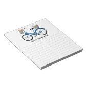 Landbouwmarkt — Bike Grocery Shopping List CUSTOM Notitieblok (Schuin)