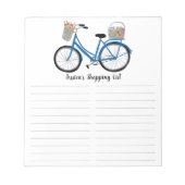 Landbouwmarkt — Bike Grocery Shopping List CUSTOM Notitieblok (Voorkant)