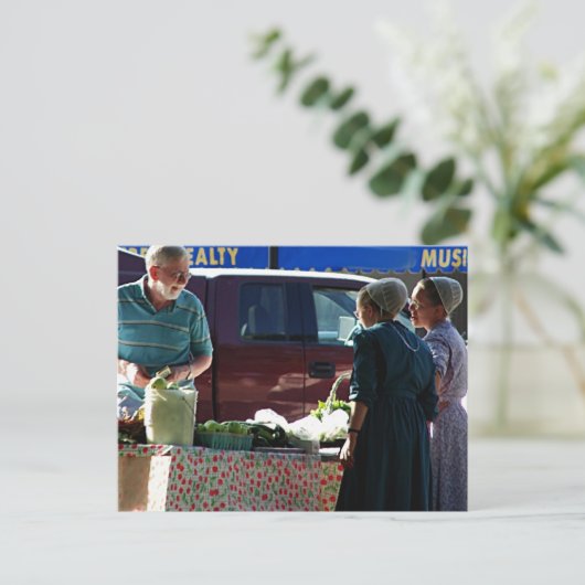 Landbouwmarkt Briefkaart (Staand voorkant)