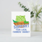 Landbouwmarkt Briefkaart (Staand voorkant)