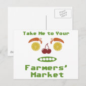 Landbouwmarkt Briefkaart (Voorkant / Achterkant)