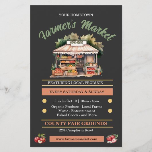 Landbouwmarkt Flyer (Voorkant)