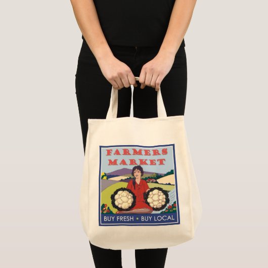 Landbouwmarkt Tote Bag (Voorkant (product))