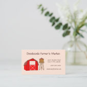 Landbouwmarkt Visitekaartje (Staand voorkant)
