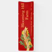 Landbouwmarkt voor plantaardige Boerderij Visiteka Spandoek (Verticaal)