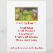 Landbouwmarktbrochure Flyer (Achterkant)