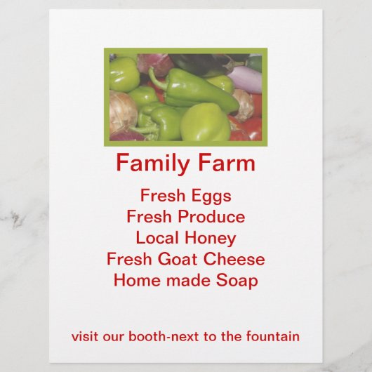 Landbouwmarktbrochure Flyer (Achterkant)