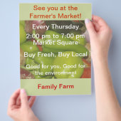 Landbouwmarktbrochure Flyer (Hand)