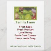 Landbouwmarktbrochure Flyer (Achterkant)