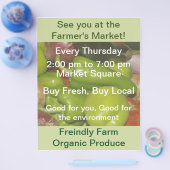 Landbouwmarktbrochure Flyer (Enkel)