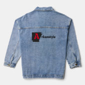landbouwstijl denim jacket (Achterkant)