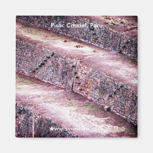 Landbouwterrassen, Pisac Citadel, Peru Magneet