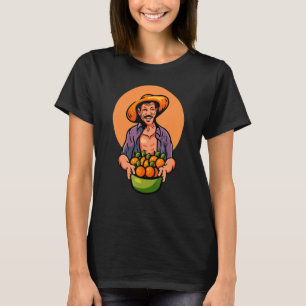 Landbouwtractor Grafische Koe Landbouwers T-shirt