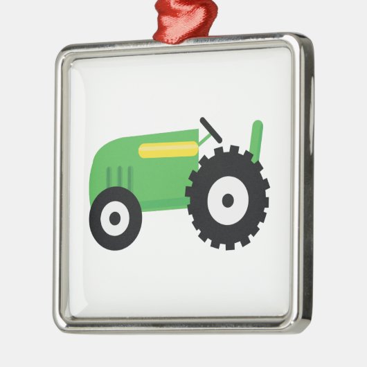 Landbouwtractor Metalen Ornament (Links)