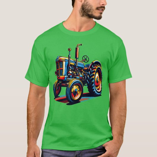 Landbouwtrekker T-shirt (Voorkant)