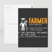 Landbouwwaardering bij boerentrekkers briefkaart (Voorkant / Achterkant)