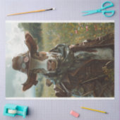 Landbouwwerf Koe Landbouwhand Decoupage Tissuepapier (Craft)