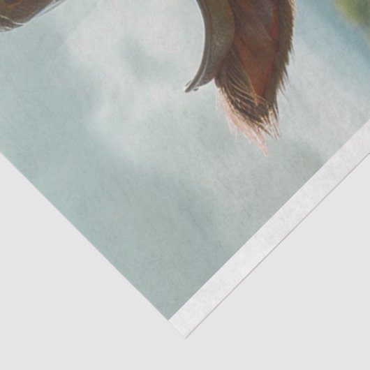 Landbouwwerf Koe Landbouwhand Decoupage Tissuepapier (Detail)