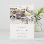 Landbrug langs Waterverf sparen de Datum Kaart (Staand voorkant)