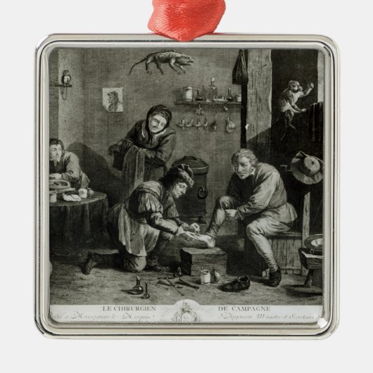 Landchirurg Metalen Ornament (Voorkant)