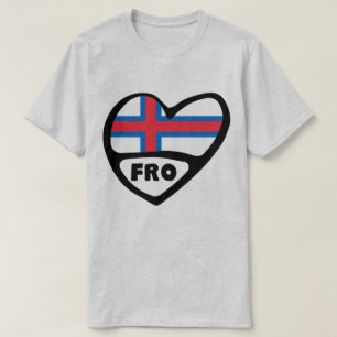 Landcode van de Faeröer — Vlaggenhoofdpasje T-shirt
