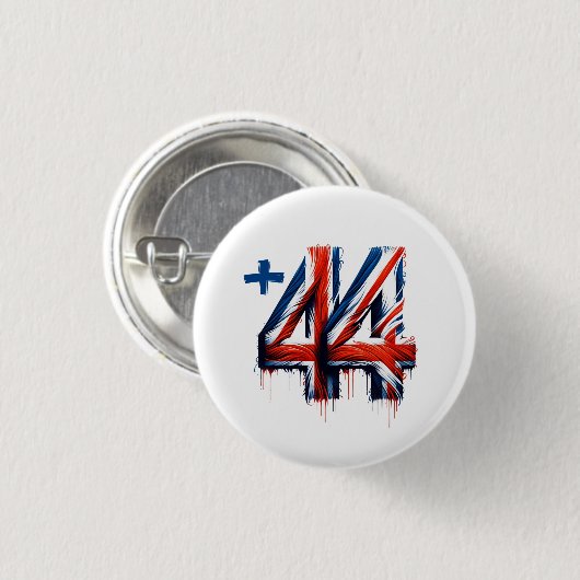 Landcode Verenigd Koninkrijk Ronde Button 3,2 Cm (Voorkant /achterkant)
