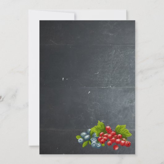 Landcontroles van fruit en karton kaart (Achterkant)