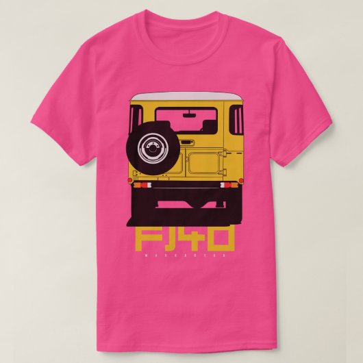 Landcruiser fj40 geel t-shirt (Design voorkant)