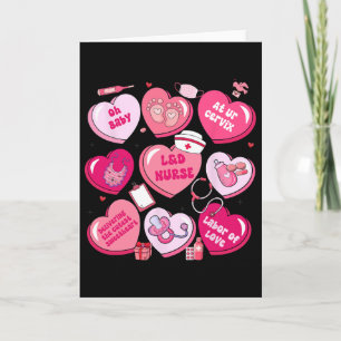 Landd Verpleegster Valentijn Candy Hart Bevalling Kaart
